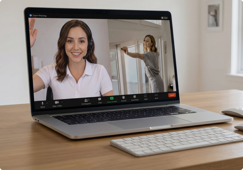 Specialist provides live feedback on measurments