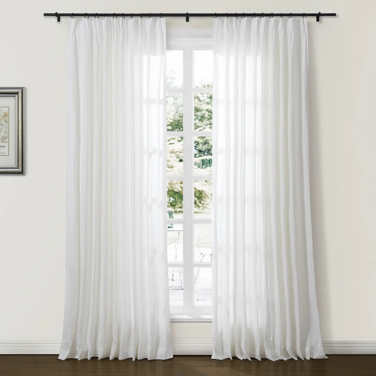 Aria 100% Linen Curtain Pinch Pleat