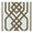 Trim taupe decorative trim sample showing the woven border pattern and texture.