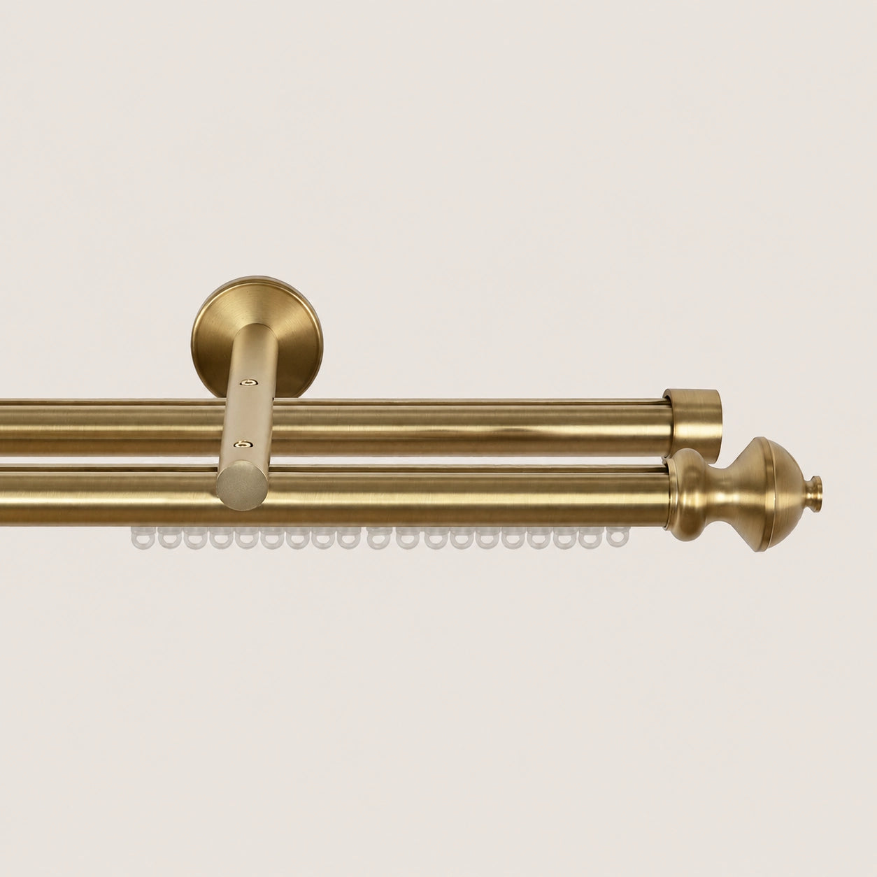 Koda Double Decorative Traverse Drapery Rod