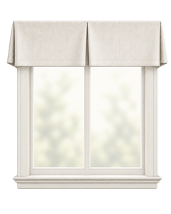 drapery curtains framing a bright window in a neutral interior, with the fabric folds emphasized.