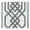 Trim gray decorative trim sample showing the woven border pattern and texture, shown in a full-window view.