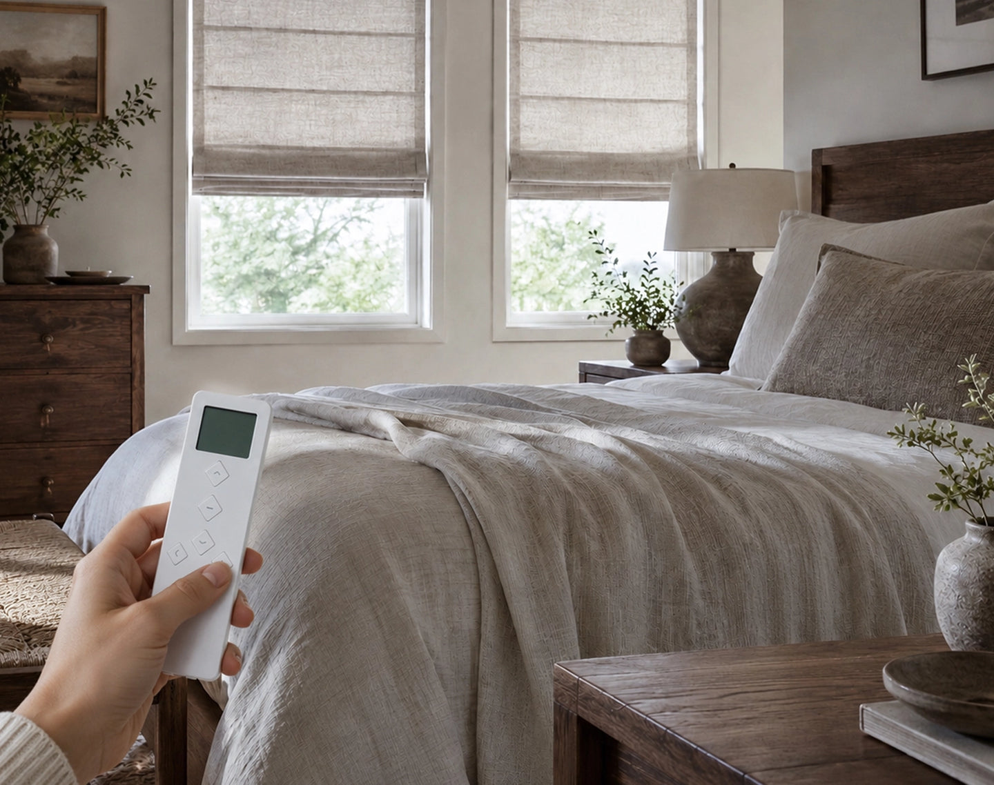 Remote control for motorized shade