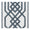 Trim navy blue decorative trim sample showing the woven border pattern and texture.