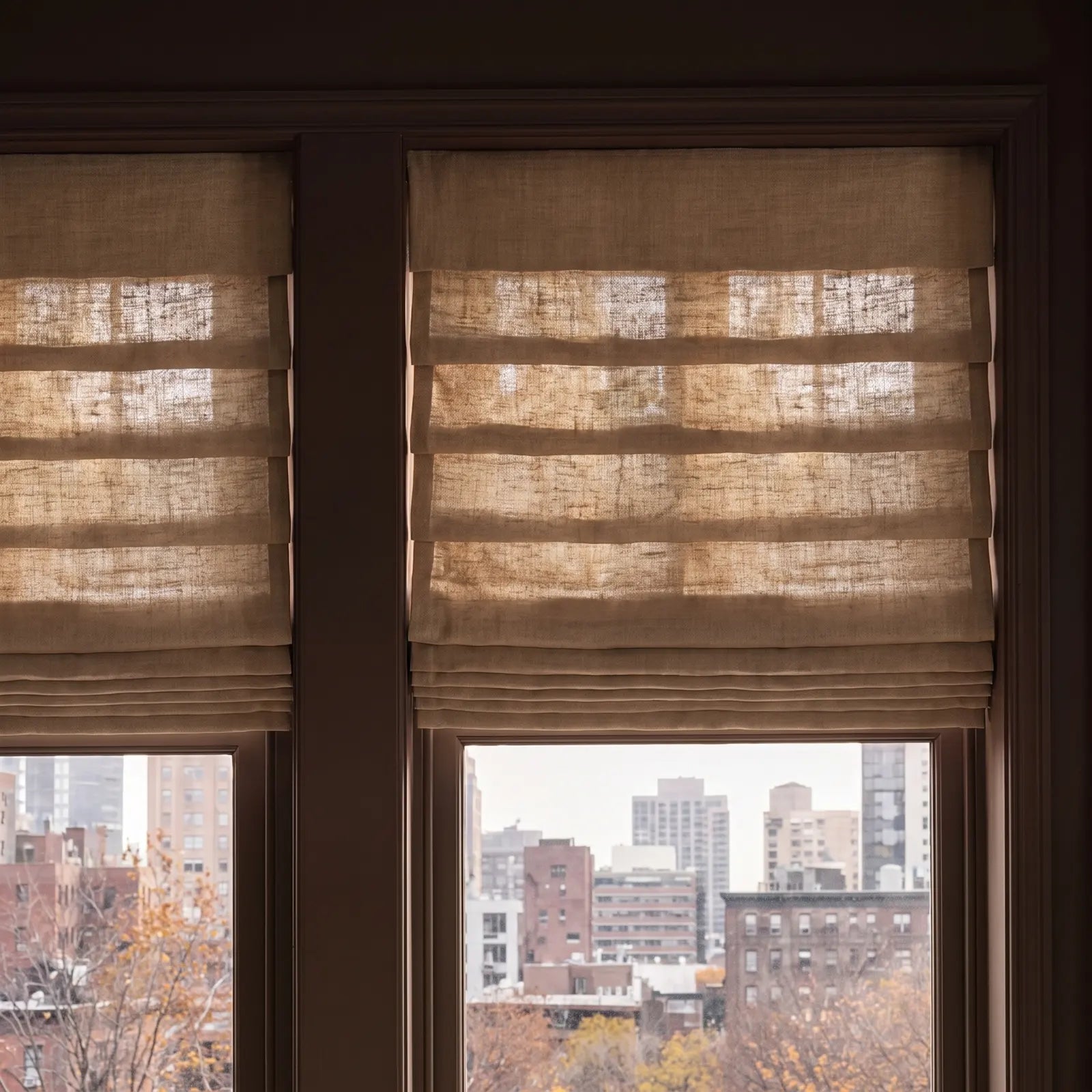 Custom Deco Fold Roman Shades