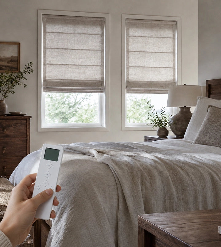 Remote control for motorized shade