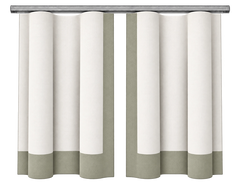 ripple fold curtains framing a bright window in a neutral interior, with the construction clearly visible.