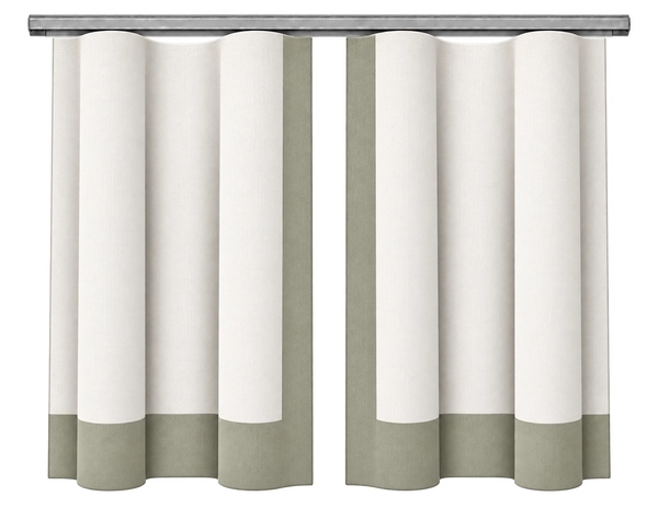 ripple fold curtains framing a bright window in a neutral interior, with the construction clearly visible.