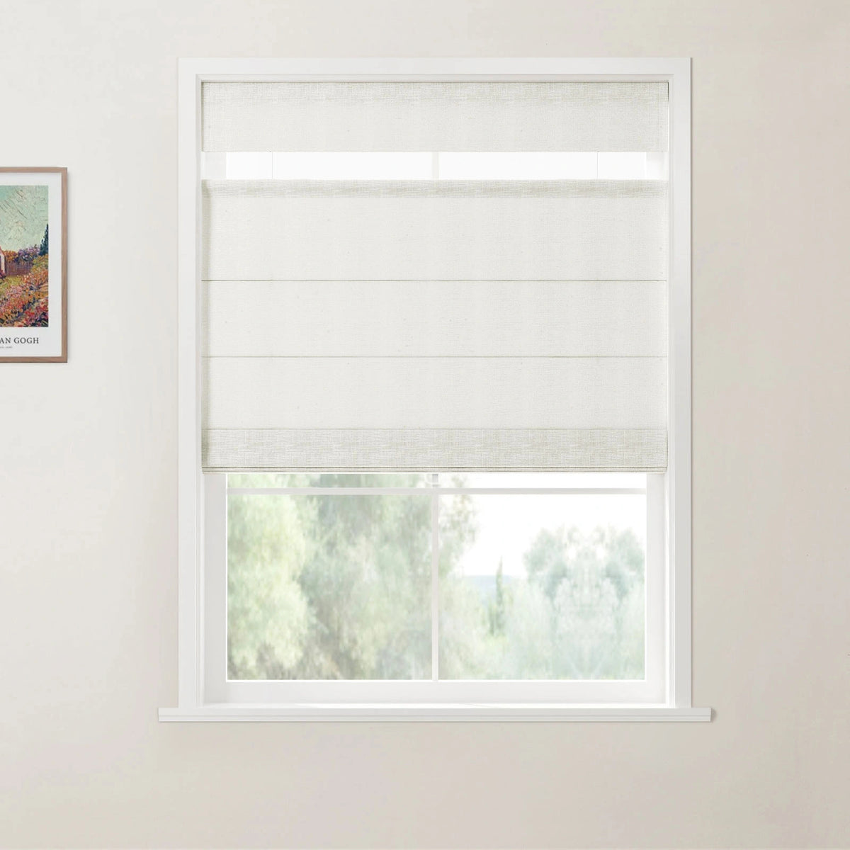 Sera Linen Top Down Bottom Up Roman Shade