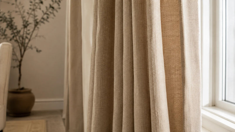 Softer drape profile with more relaxed folds