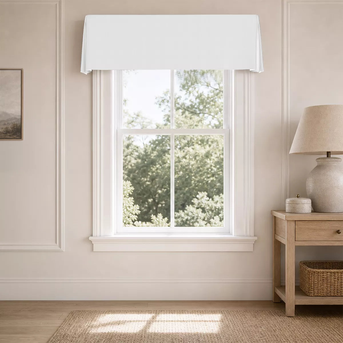 Lily Solid Board Mounted Tailored Valance